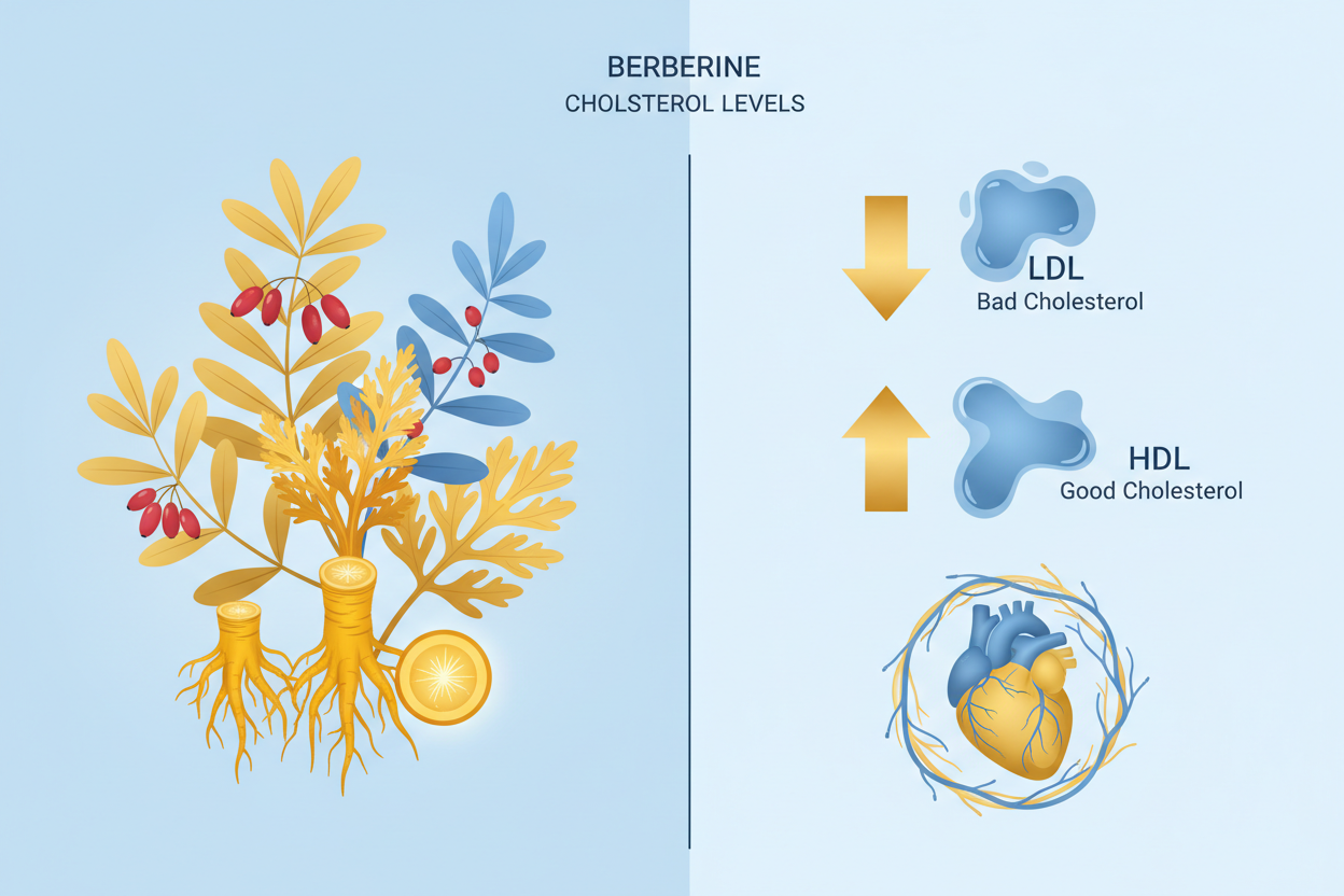 Berberine and Cholesterol: What the Research Shows About LDL, HDL, and Triglycerides