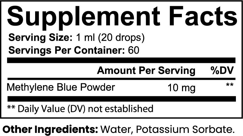 Cellular Support – Methylene Blue Drops